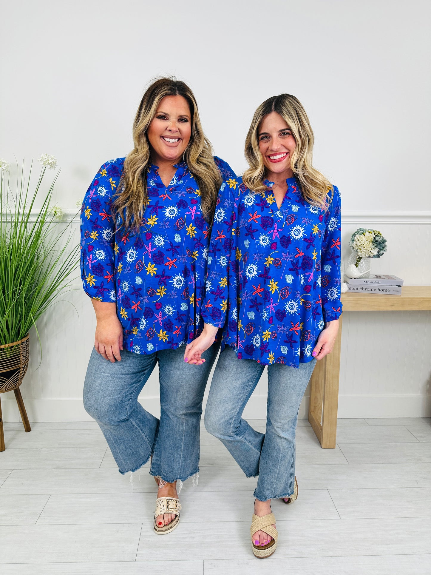 Sweet Like Spring Top in Key West Print