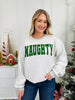 Nice and Naughty Reversible Graphic Crewneck Sweatshirt