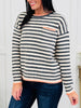 Seaside Stroll Sweater In Gunmetal