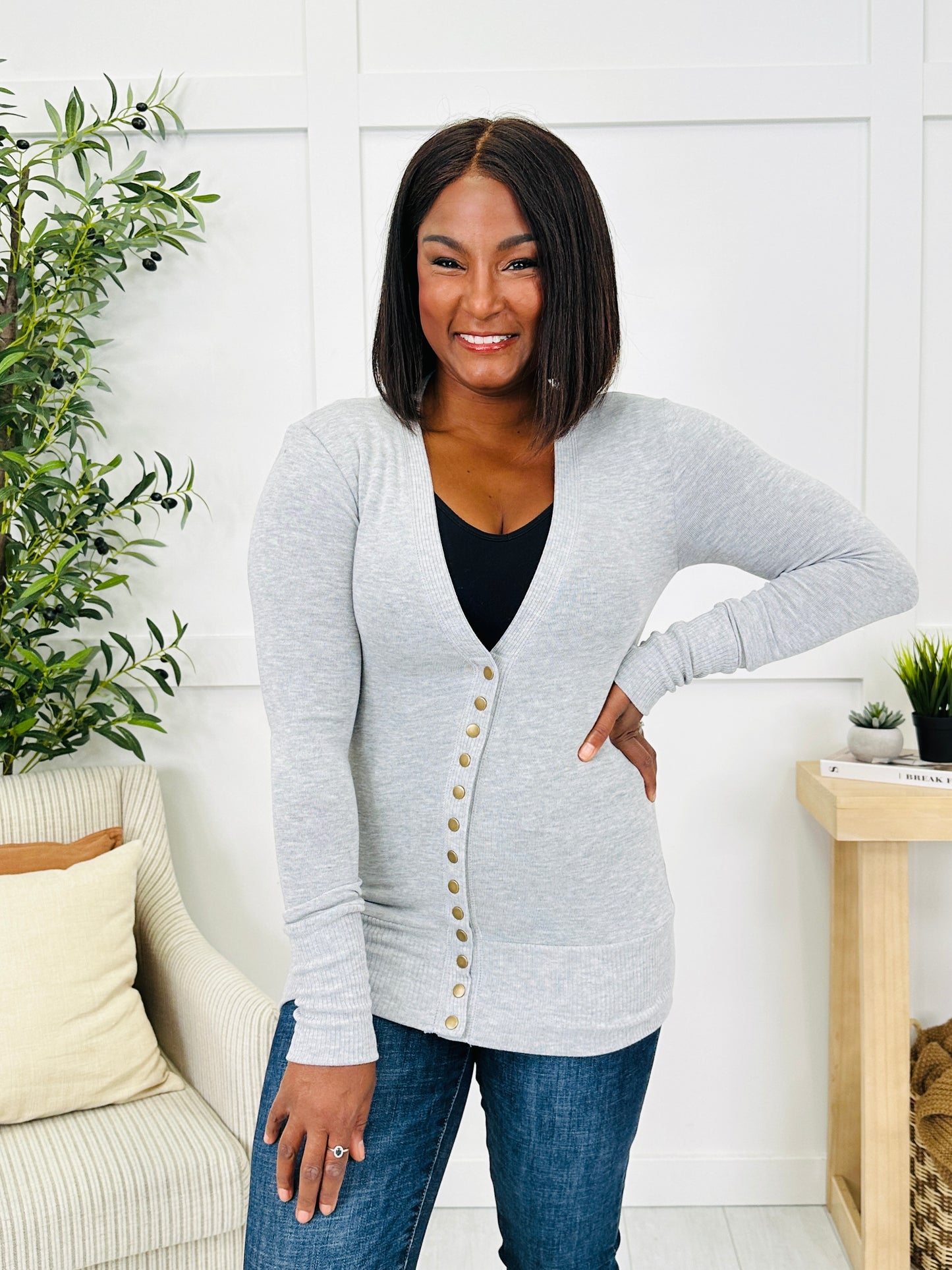 Snap Decision Cardigan- Multiple Colors!