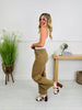 Judy Blue Khaki Crush Ankle Wide Jeans