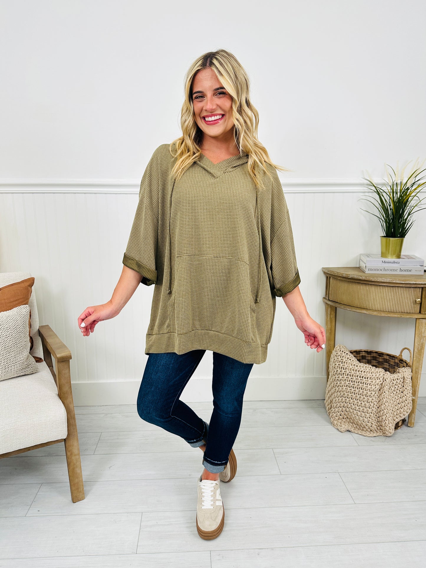 Hello Fall Hooded Top- Multiple Colors!
