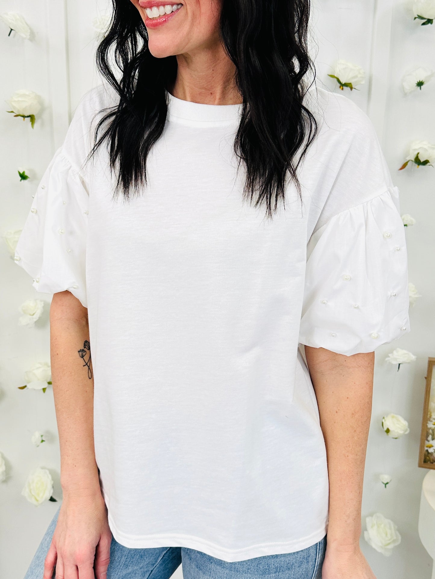 Pearl Blossoms Top in Multiple Colors