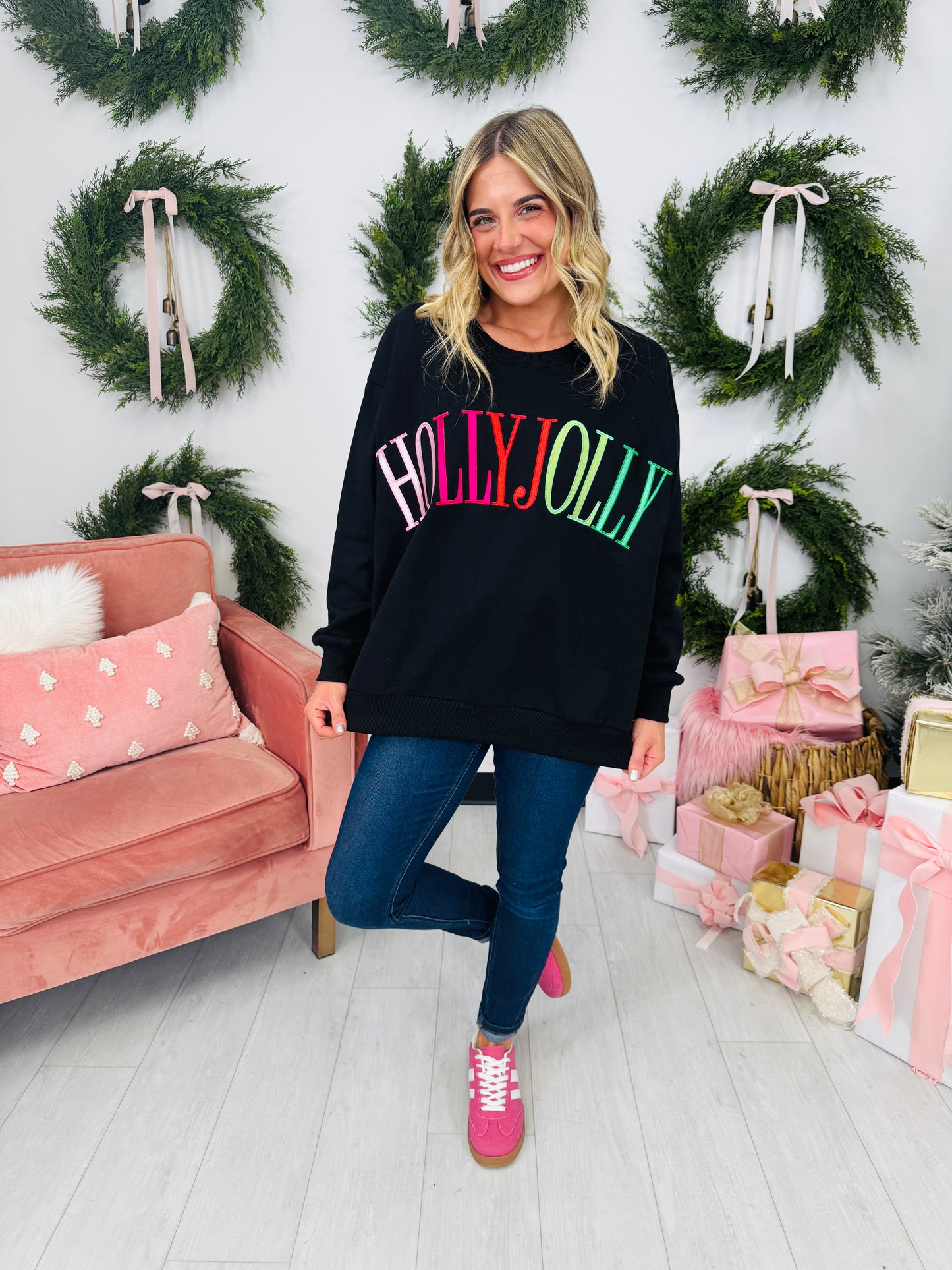 Holly Jolly Mood Crewneck