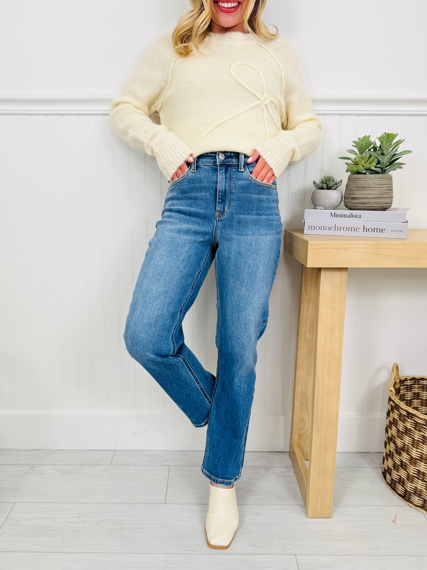 Judy Blue Confidently Classic Ankle Straight Jeans