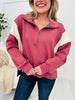 REG/CURVY Raspberry Rush Pullover