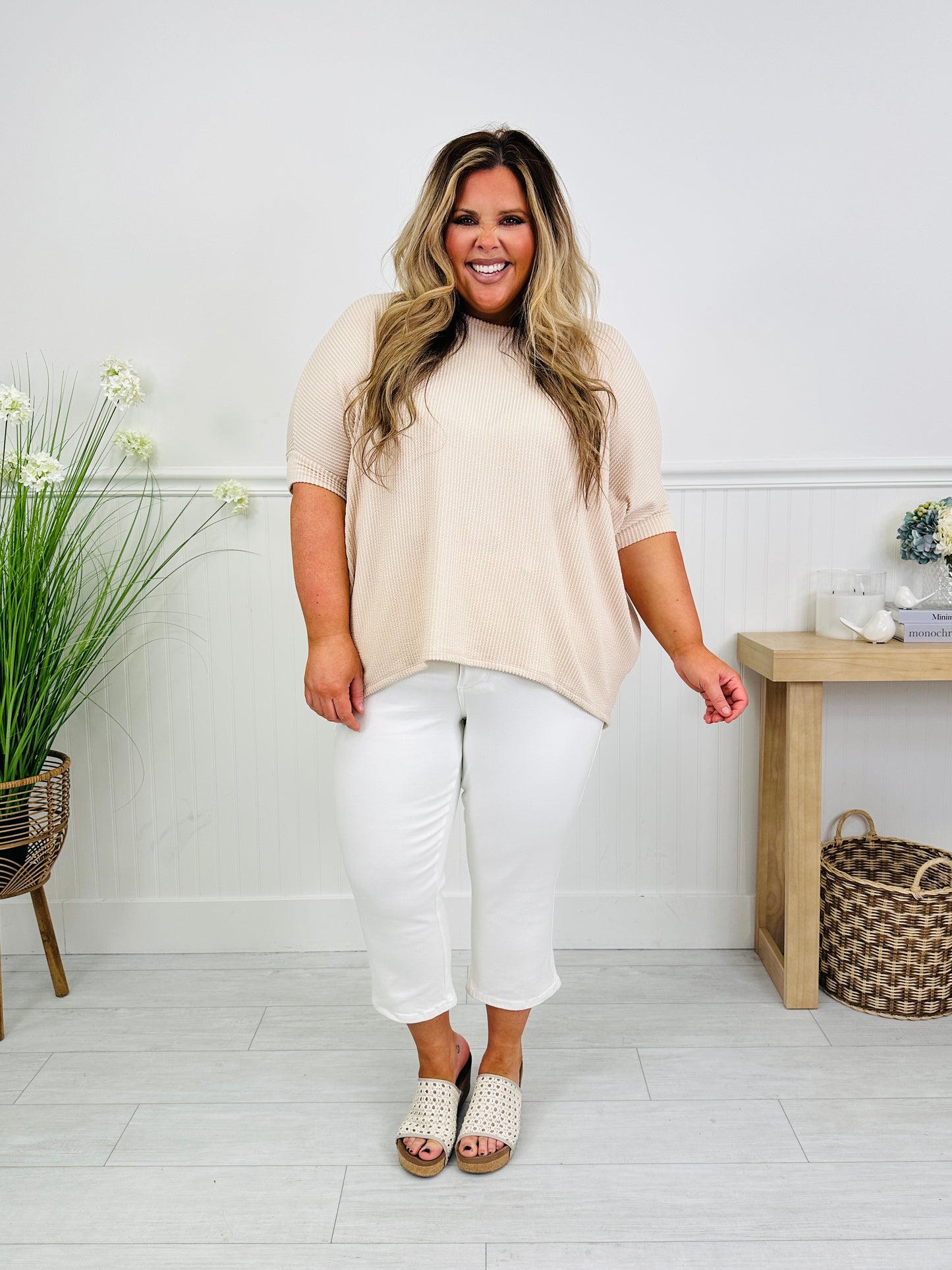 Judy Blue Signs of Spring Tummy Control Capris