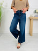 Judy Blue Set The Standard Tummy Control Ankle Wide Jeans
