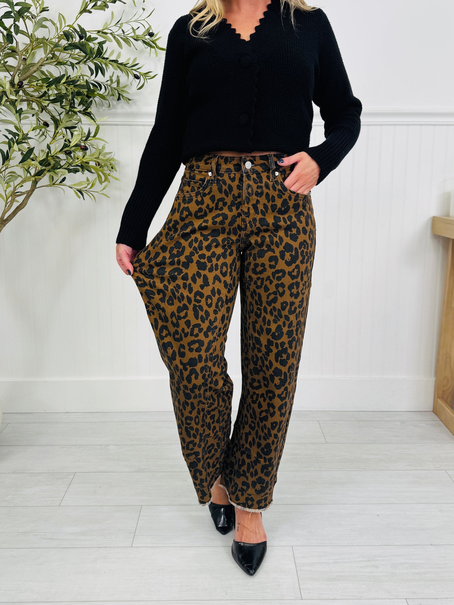 Fierce Factor Tummy Control Barrel Jeans