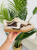 Off The Sidelines Sneakers in Beige Leopard
