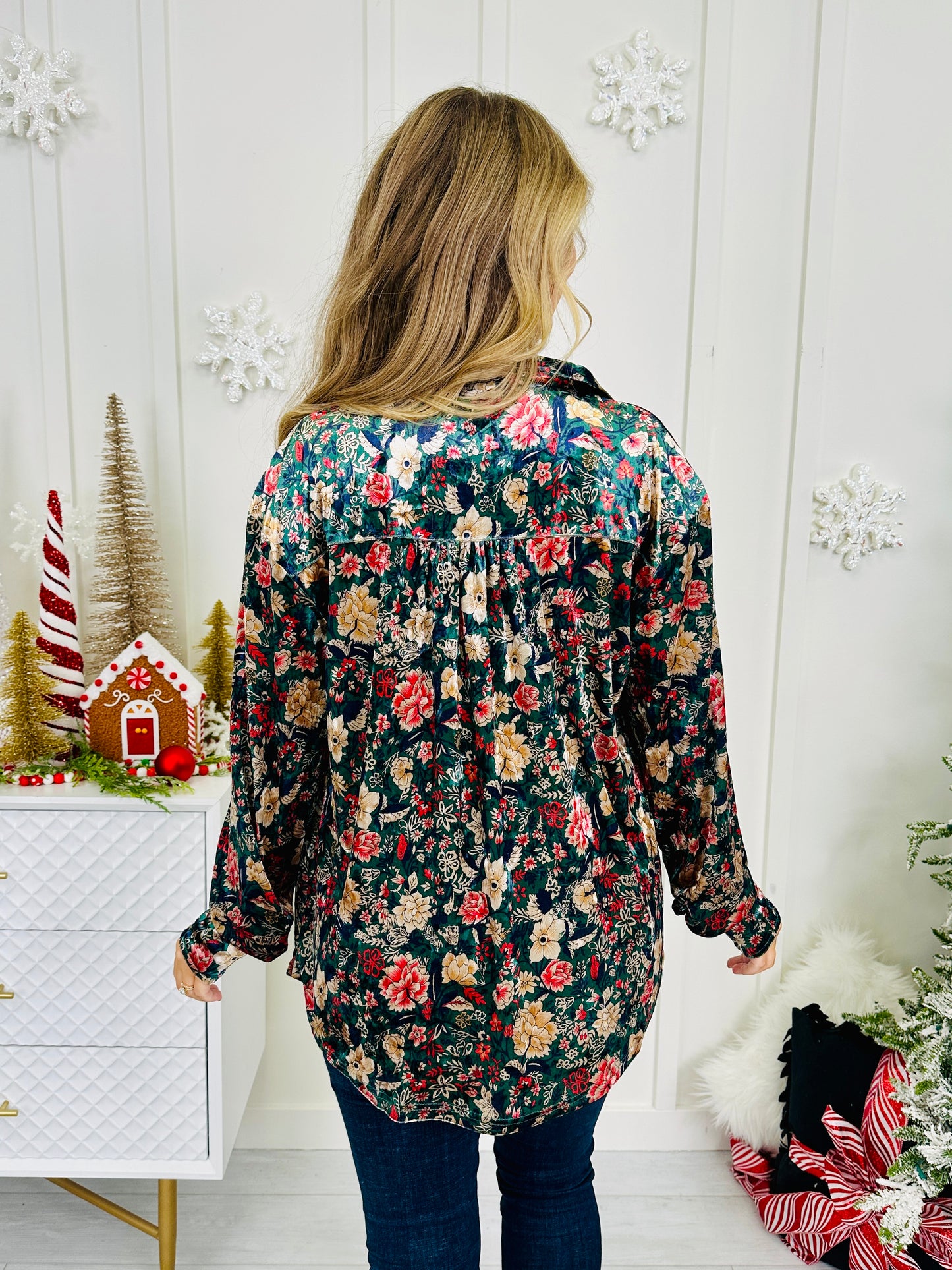 Garden Of Echos Top In Green