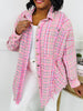 Chilled Out Plaid Top in Pink