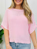 After Hours Knit Top In Washed Rose
