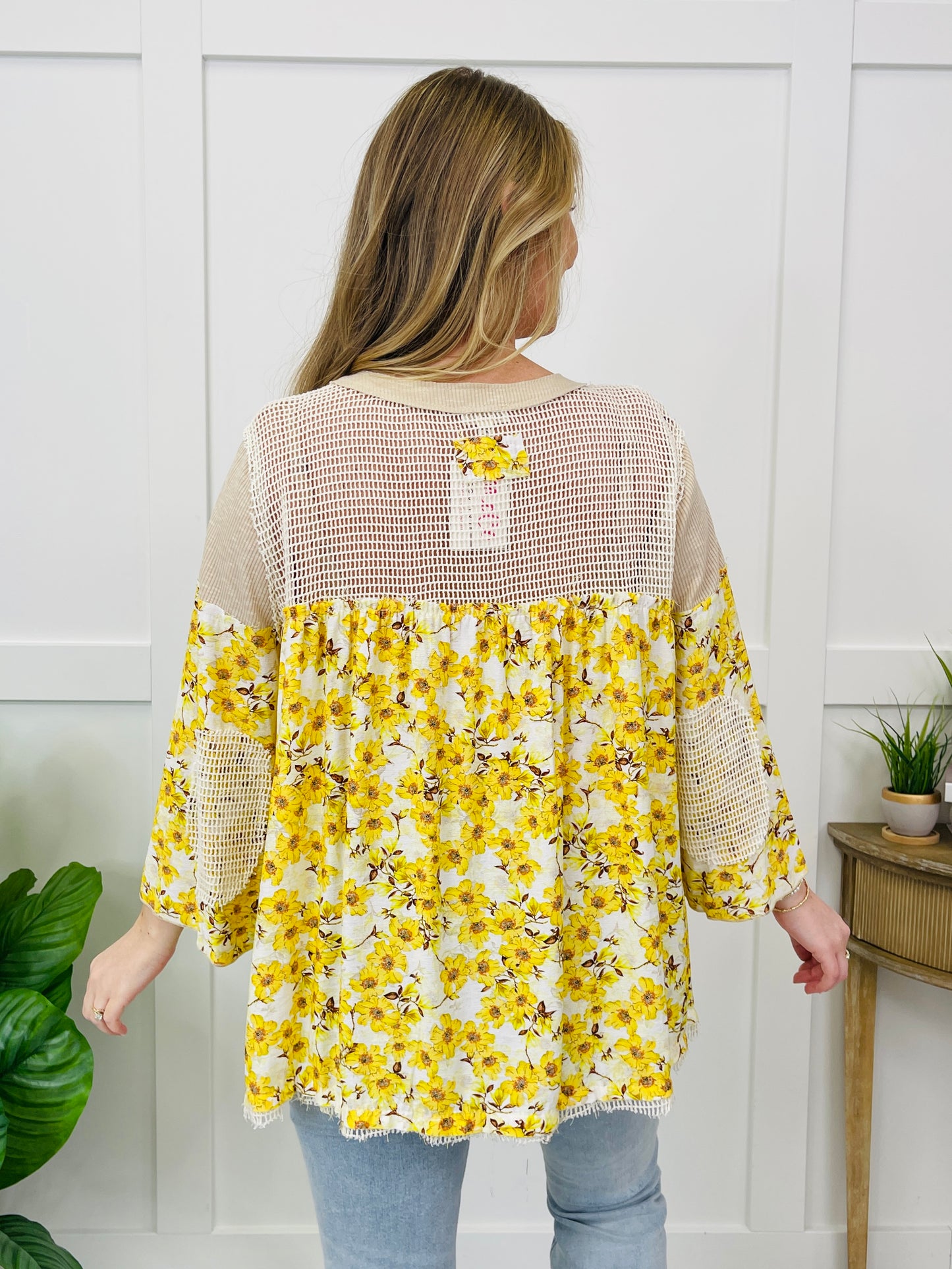 Meadow Quilt Top in Toasted Almond