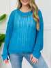 The Mesh Moment Sweater- Multiple Colors!