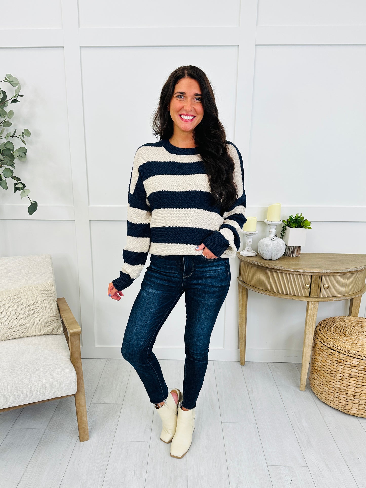 Cabin Daydream Sweater In Navy