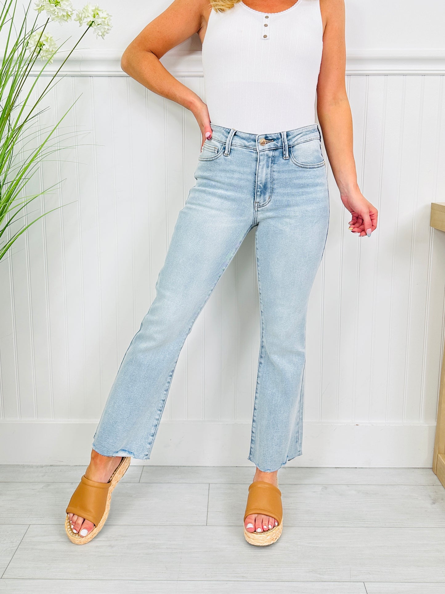 Judy Blue Spring Shift Kick Flares