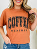 Coffee Weather Graphic Tee in Copper