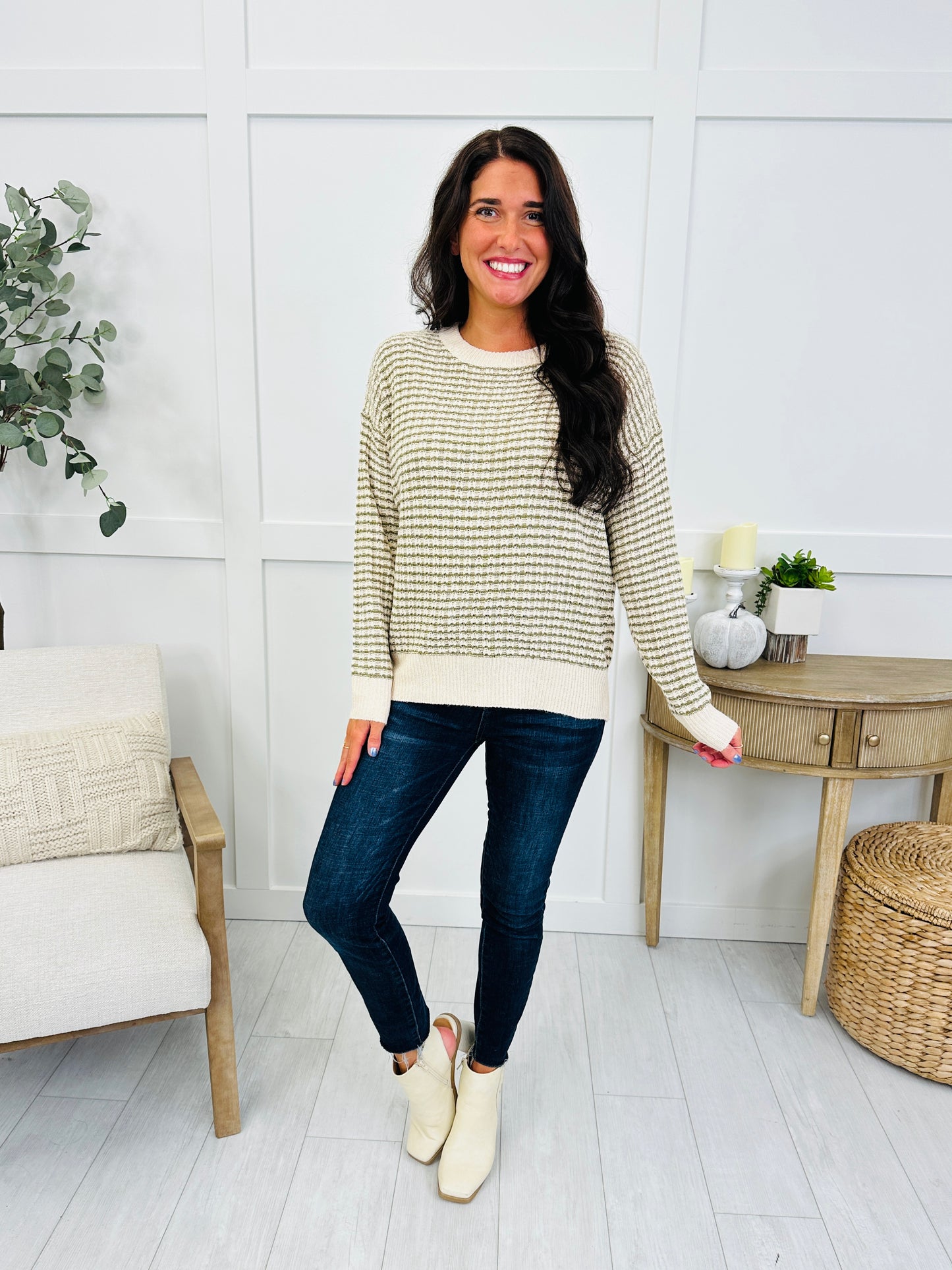 Cloudy Morning Sweater In Olive