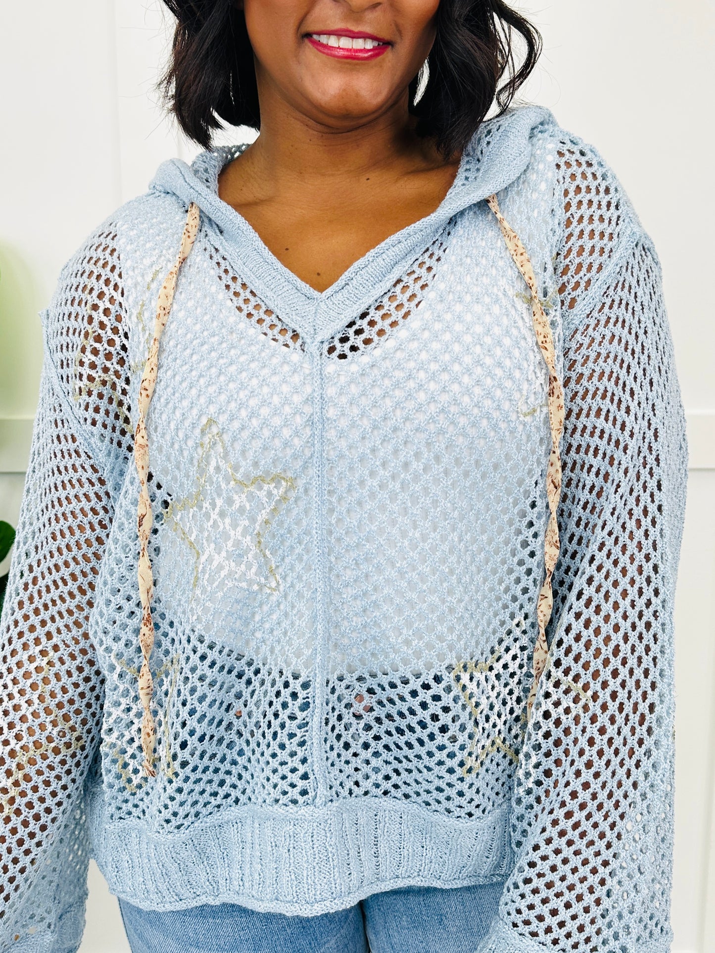Delicate Layers Top in Powder Blue