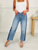 Two Tone Moment Tummy Control Slim Barrel Jeans