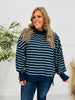 Stripe Up Your Alley Pullover In Navy