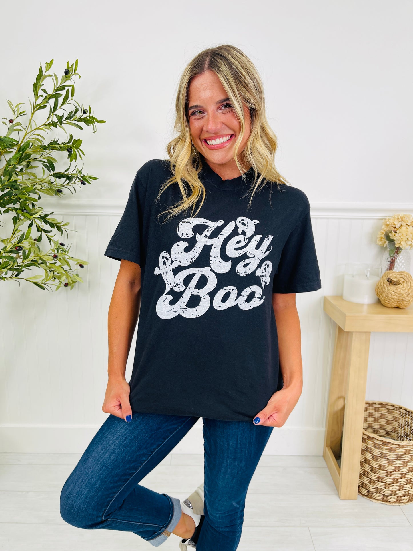 Hey Boo Graphic Tee