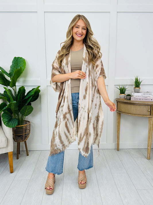 Coastal Drift Kimono in Mauve