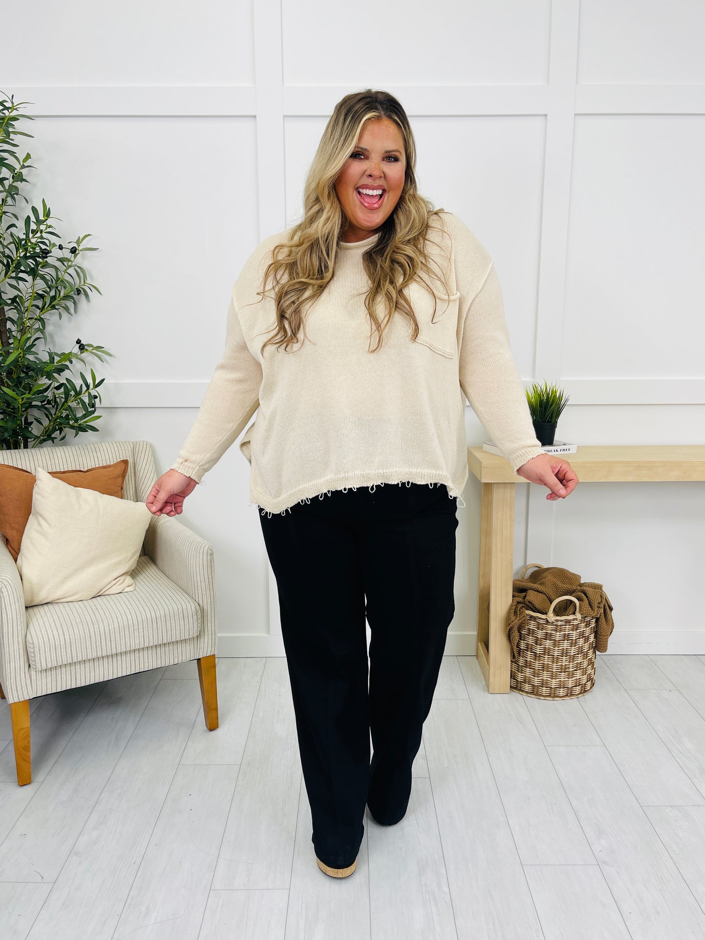 Judy Blue Walk on the Wide Side Retro Wide Leg Black Denim