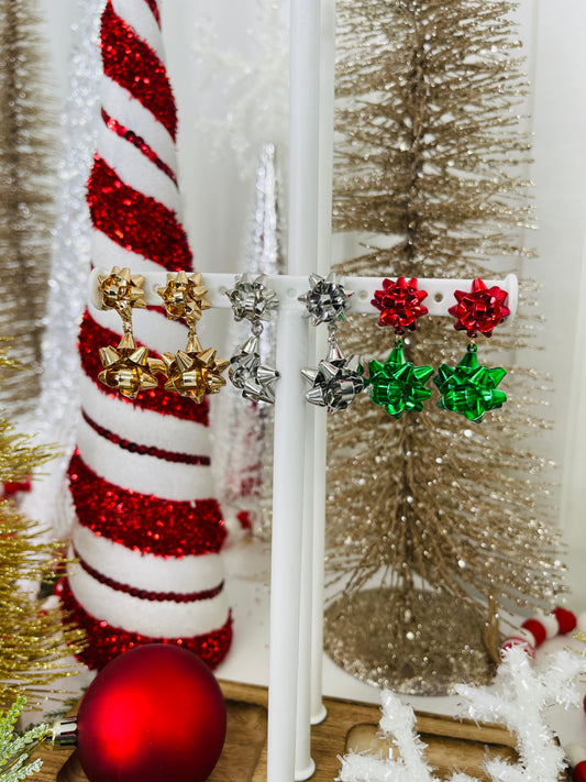 Sweet Step Bow Earrings- Multiple Colors!