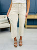 Judy Blue Cream of The Crop Cropped Wide Leg Jeans