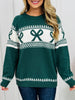 Decked And Delighted Sweater in Green