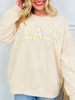 Teach MOCO Exclusive Crewneck In Taupe