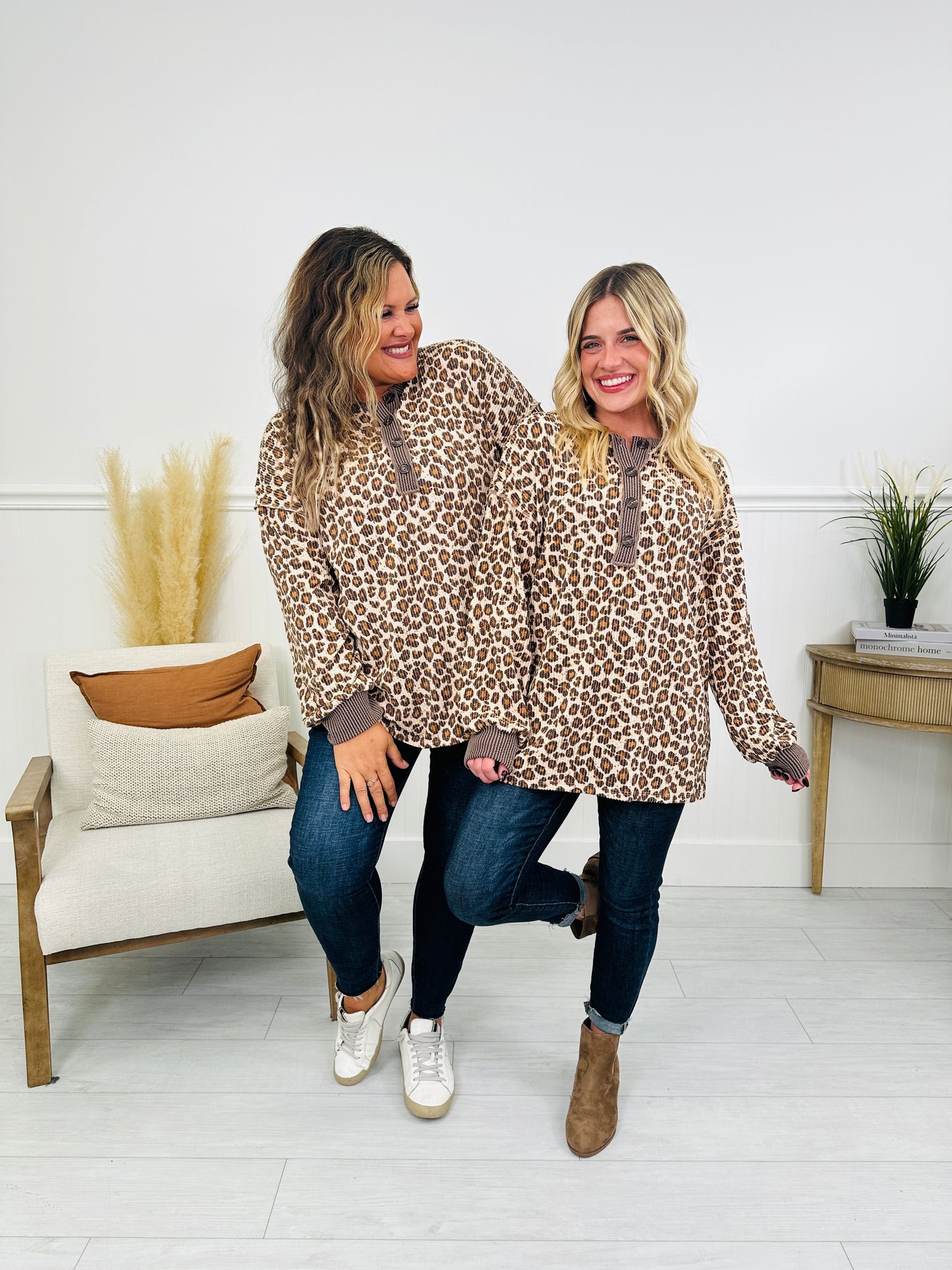 Spotted Moments Henley Top