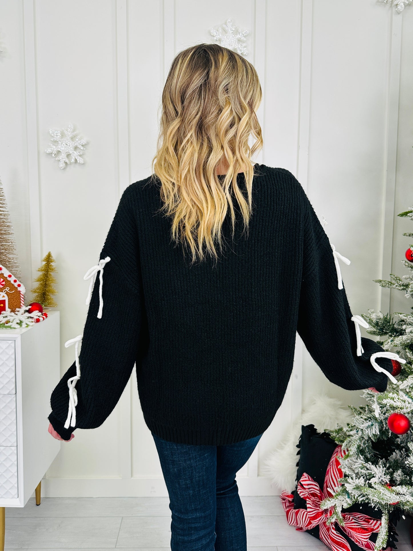 Put a Bow on It Sweater In Two Colors