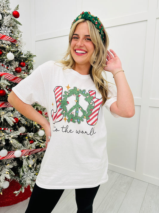 REG/CURVY Bring Joy To The World Graphic Tee