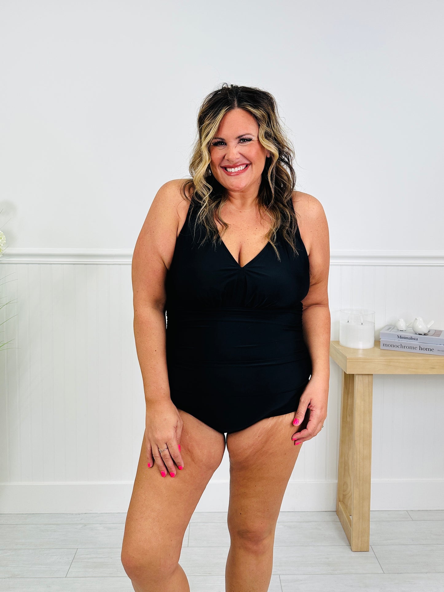 The Kelsey Tummy Control One Piece In Black