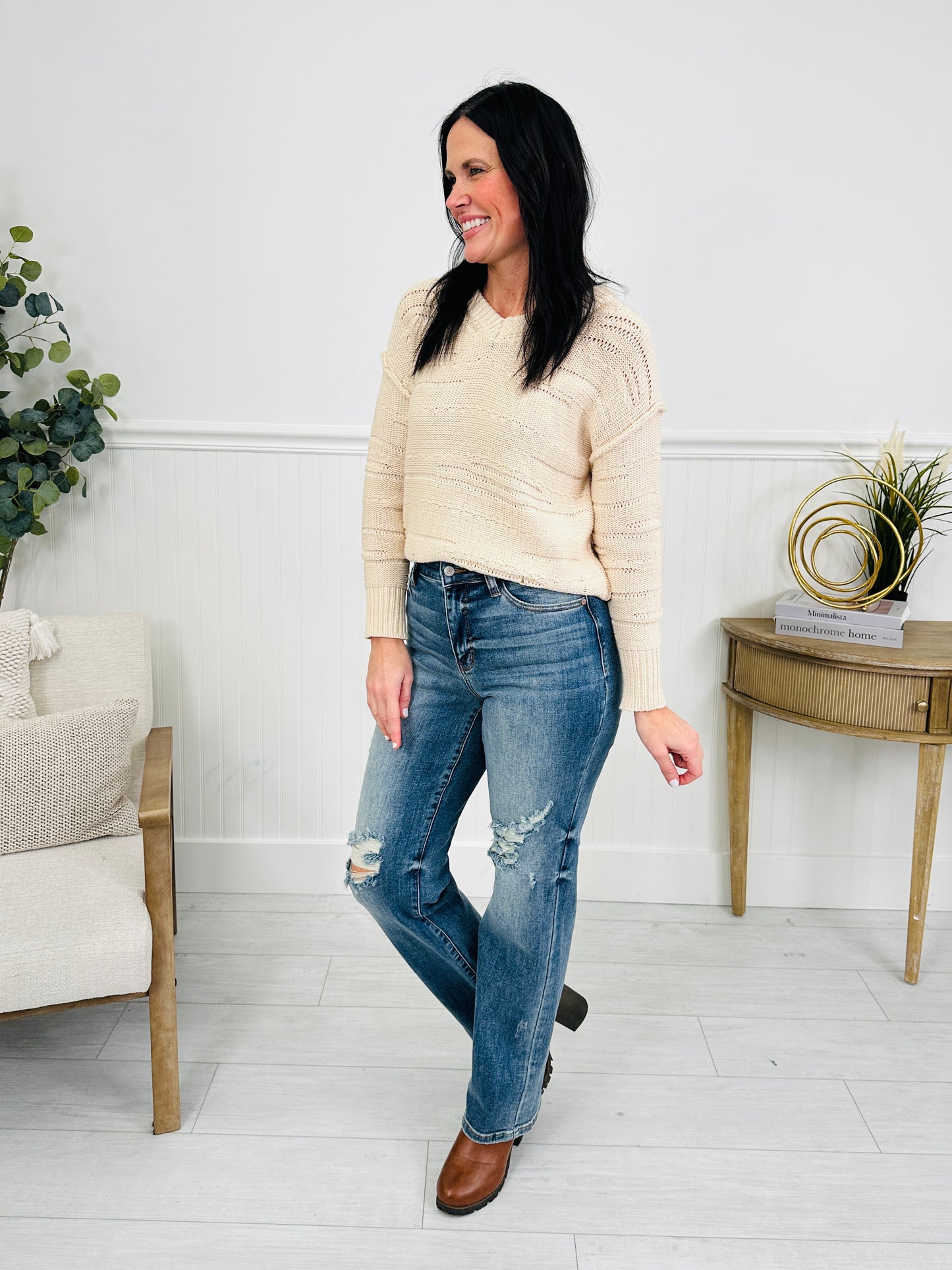 Judy Blue Effortlessly Edgy Straight Jeans