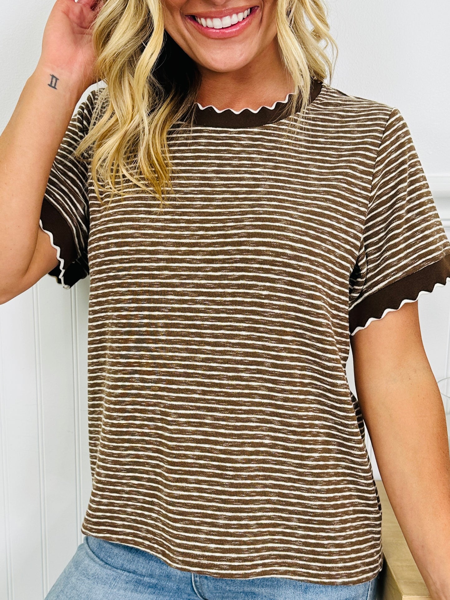 Scalloped & Sweet Top In Multiple Colors