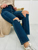 Judy Blue Tearin' Up My Heart Ripped Knee Dad Jeans in Reg/Curvy