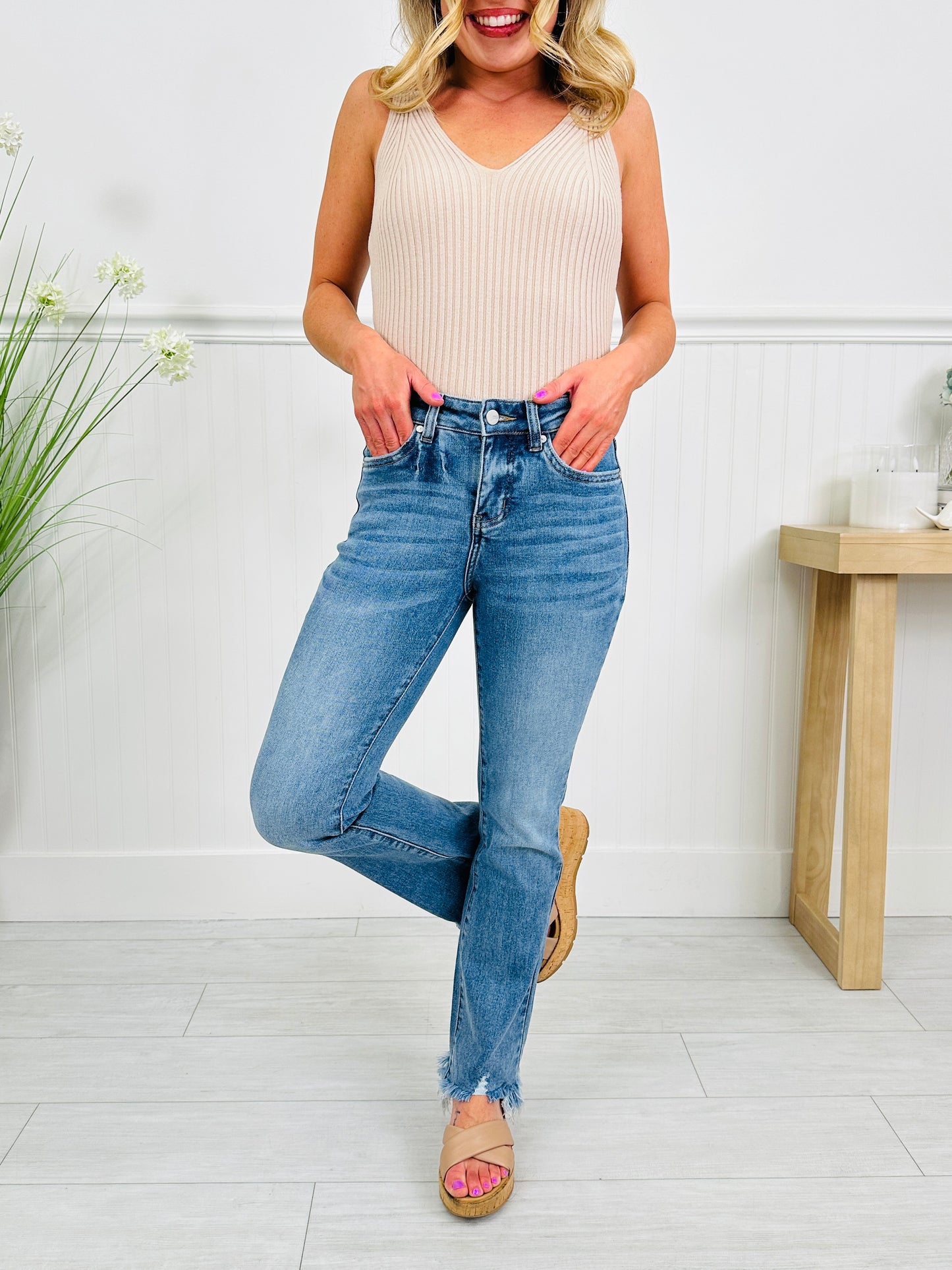 Flare For Fun Tummy Control Kick Flare Jeans