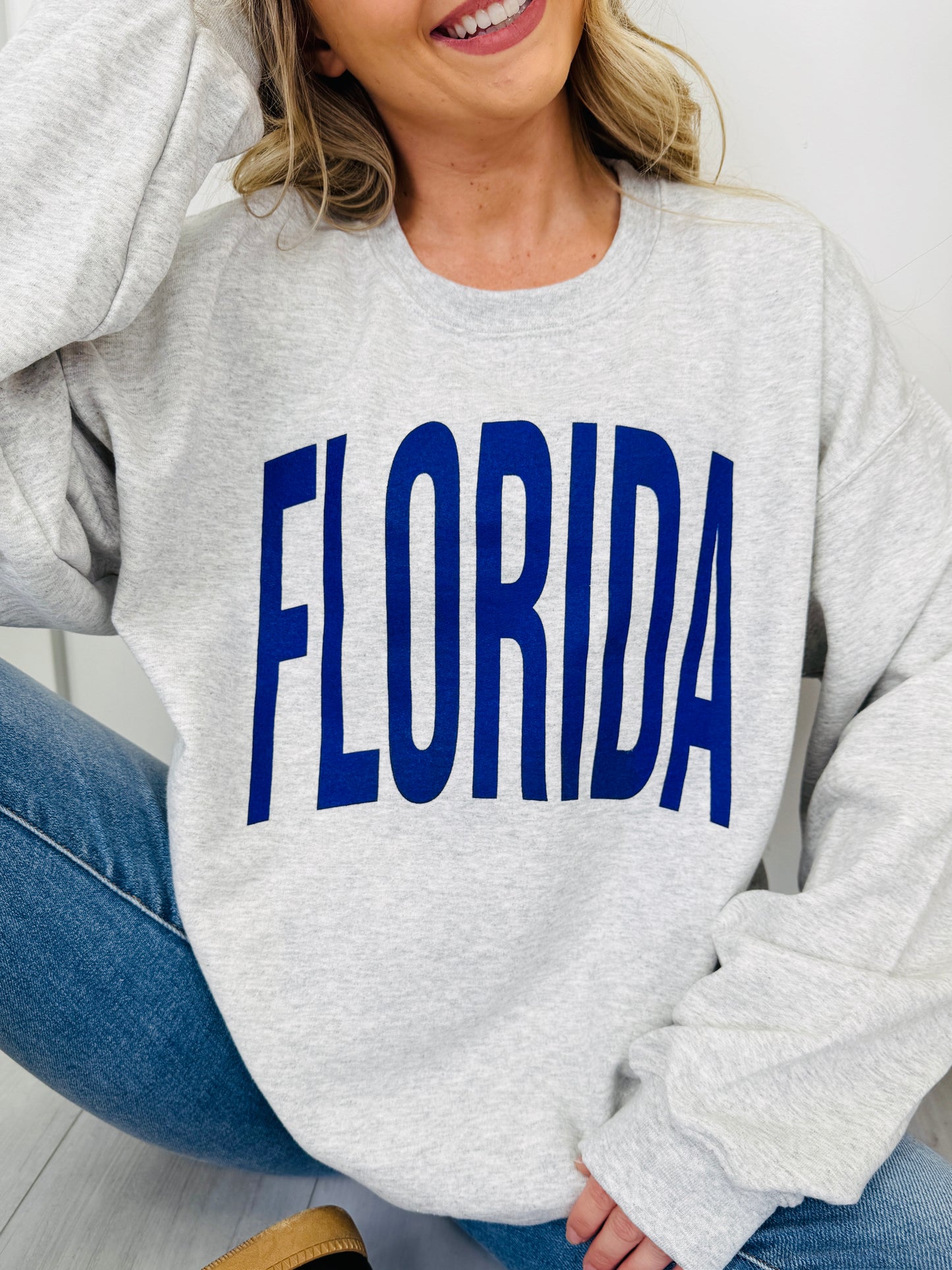 Florida Reversible FL Graphic Crewneck Sweatshirt