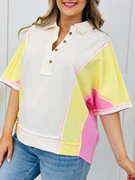 Sunday Shift Top In Lemon