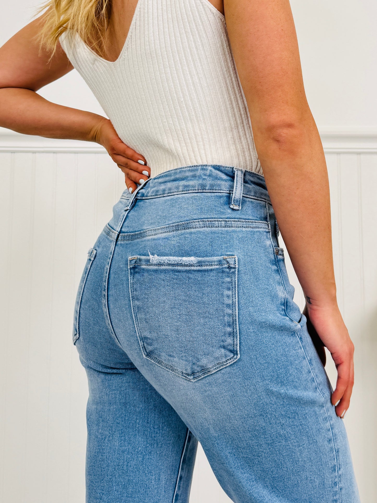 Always In Style Ankle Straight Tummy Control Jeans