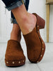 Saddlewood Studded Clog In Brown