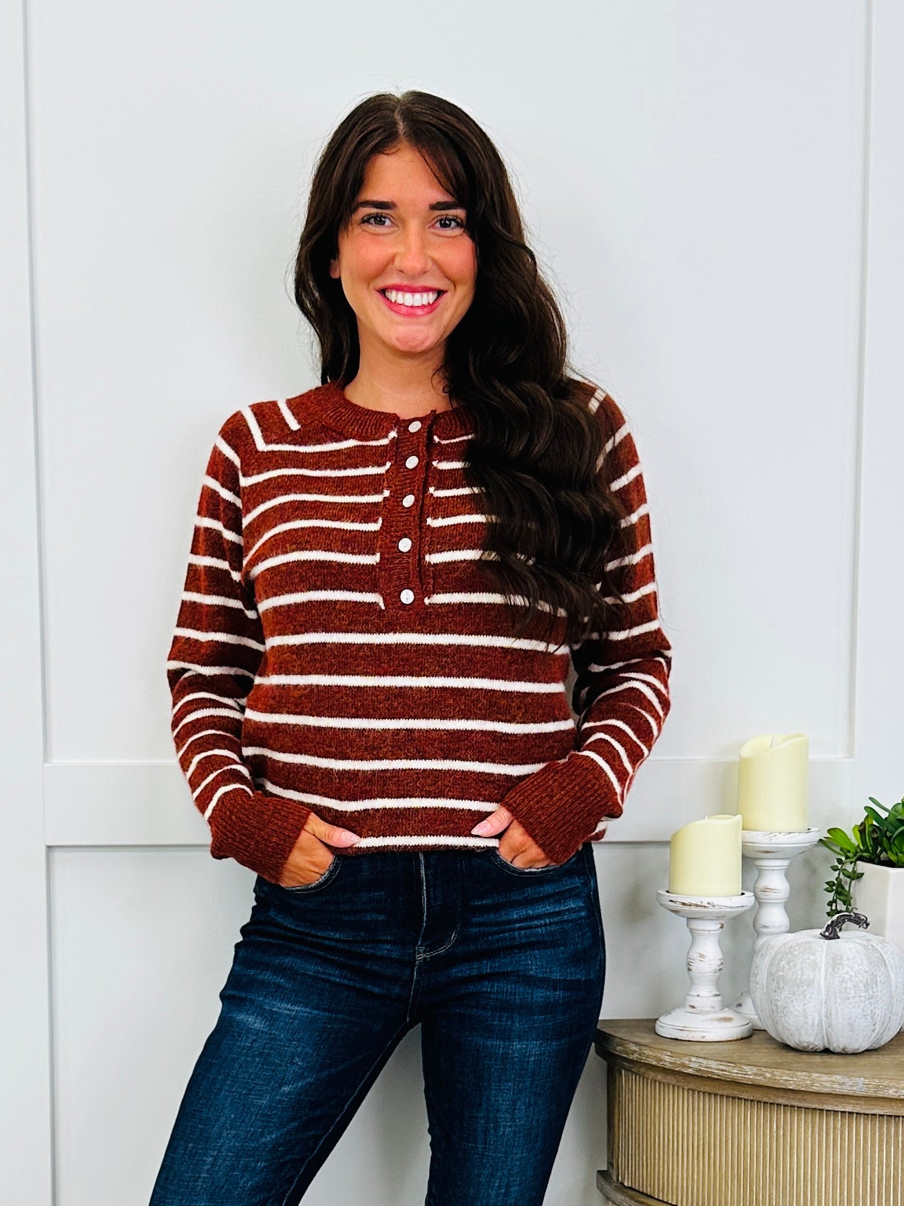 Fall Dreams Sweater In Copper