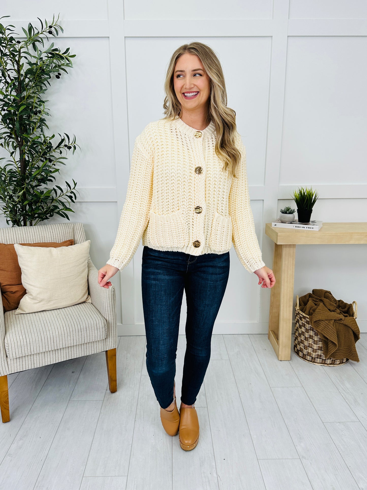 Wrapped For Weather Cardigan in Cream