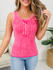 Bright And Buttoned Tank Top- Multiple Colors!