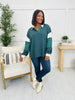 Signature Contrast Pullover in Hunter Green
