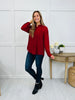 City Lights Button Down In Burgundy